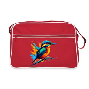 Kingfisher - Retro Bag - red/white - Front