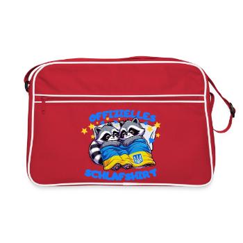 Chemise de nuit officielle, ratons laveurs d’Ukraine - Sac Retro - rouge/blanc - Devant