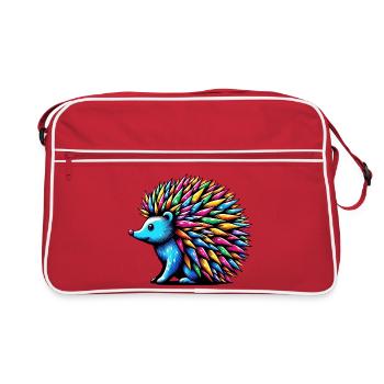 Igel - Retro Tasche - Rot/Weiß - Vorne