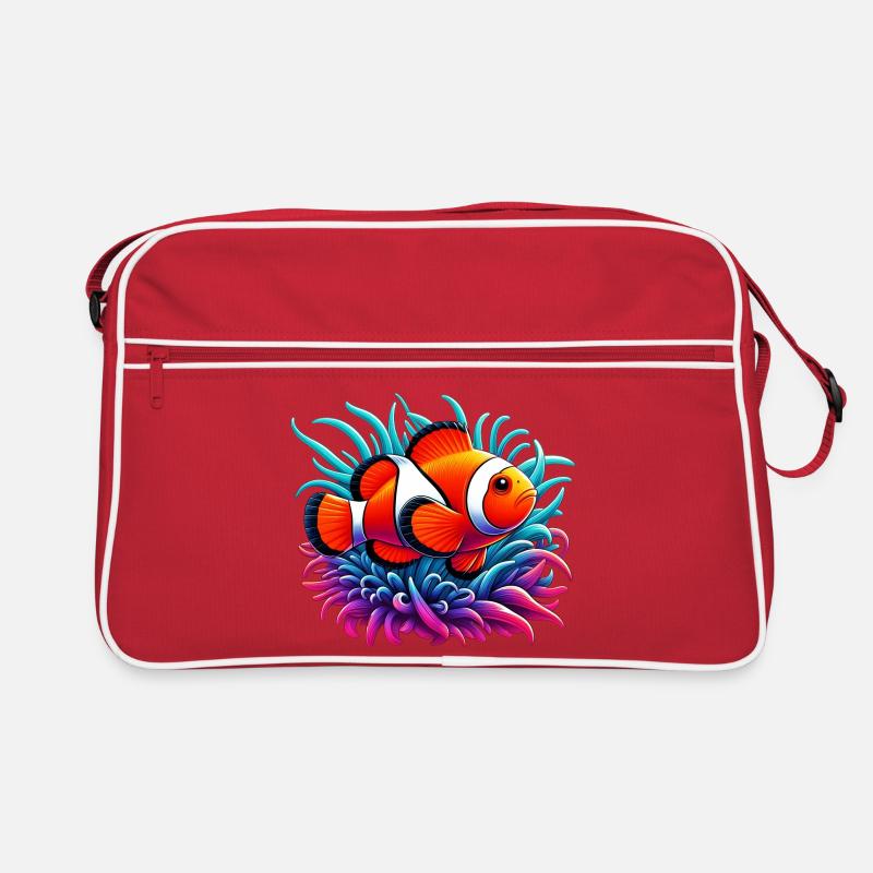Clownfisch Retro Tasche