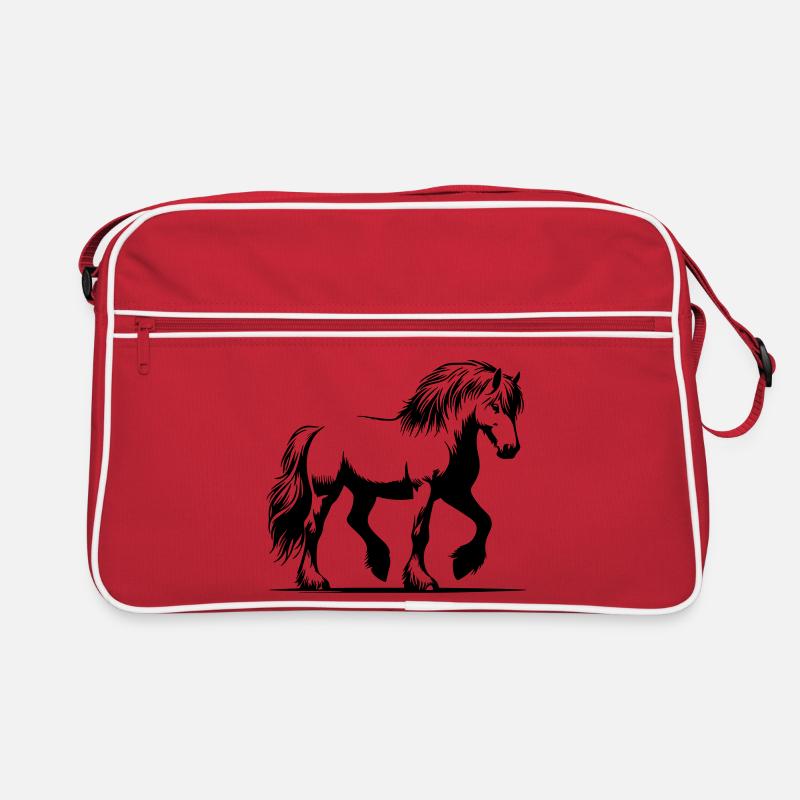 Pferd Isländer Islandpony Islandpferd Retro Tasche