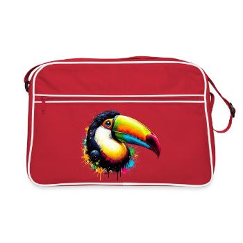 Toucan - Retro Bag - red/white - Front
