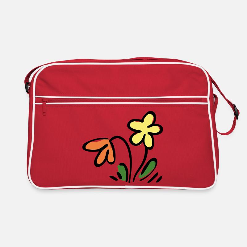 Blumen Retro Tasche
