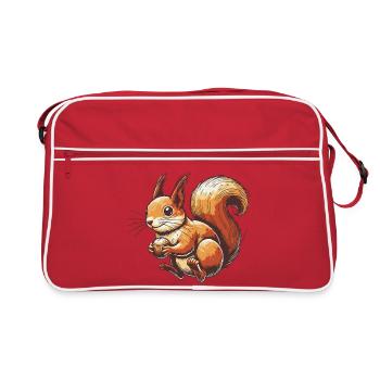 Squirrel - Retro Bag - red/white - Front