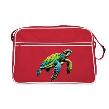 Turtle - Retro Bag - red/white - Front