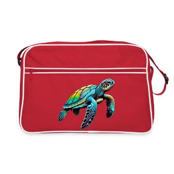 Turtle - Retro Bag - red/white - Front