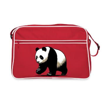 Panda - Retro Bag - red/white - Front