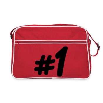 Numéro 1 # - Sac Retro - rouge/blanc - Devant