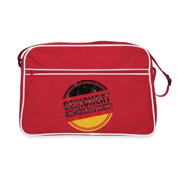 Démocrate assuré - Sac Retro - rouge/blanc - Devant