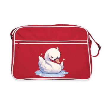 Cygnes Cygne - Sac Retro - rouge/blanc - Devant
