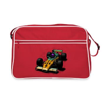 Conception de formule rétro aux couleurs vives - Sac Retro - rouge/blanc - Devant