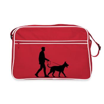 Chien - Sac Retro - rouge/blanc - Devant