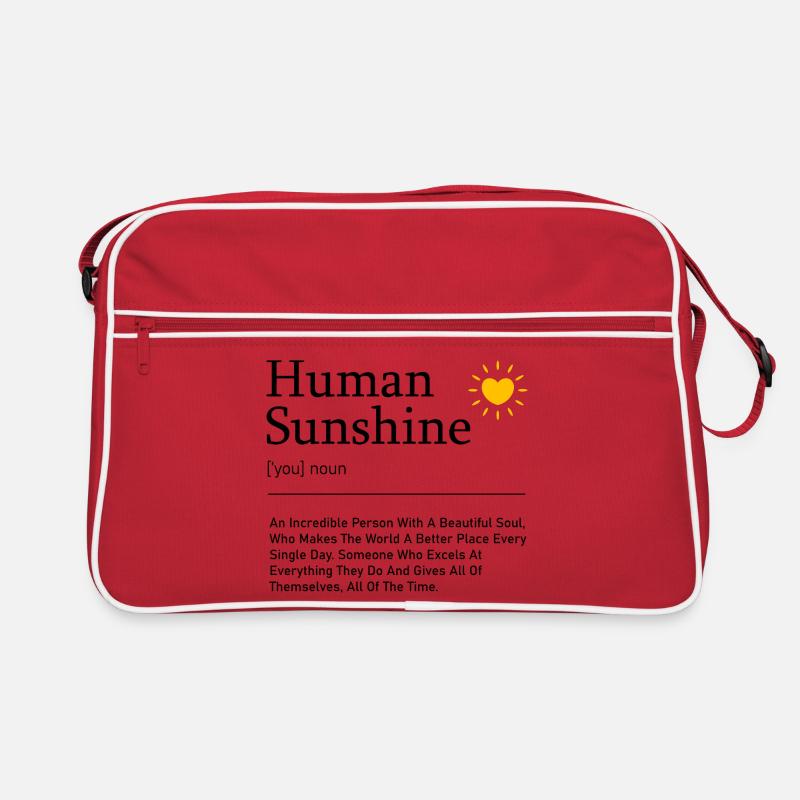 Mensch Sonnenschein Definition Wertschätzung Geschenk Spruch Retro Tasche