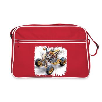 Conception de plan CAO Quad Bike - Sac Retro - rouge/blanc - Devant
