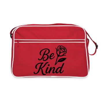 Soyez gentil - Sac Retro - rouge/blanc - Devant