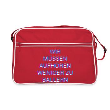 Hardtekk Tekk - Retro Bag - red/white - Front