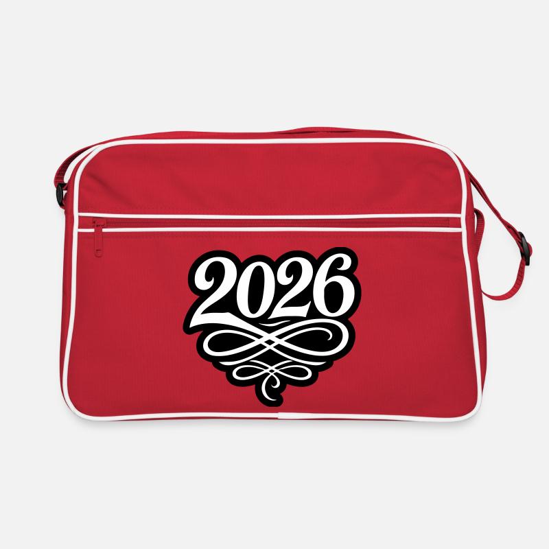 2026 Jahr Retro Tasche