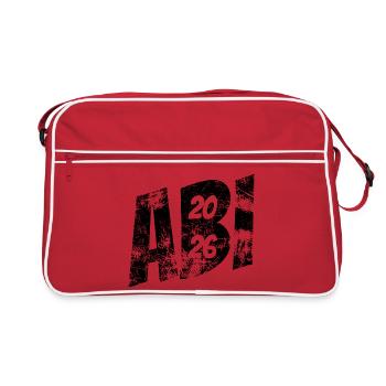 Abi 2026 - Abitur - Don - Sac Retro - rouge/blanc - Devant