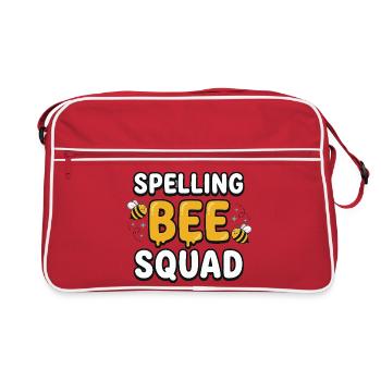 Équipe Concours d’Orthographe Équipe Mignonne - Sac Retro - rouge/blanc - Devant