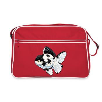Grade Panda Oranda High Quality Goldfish - Retro Bag - red/white - Front