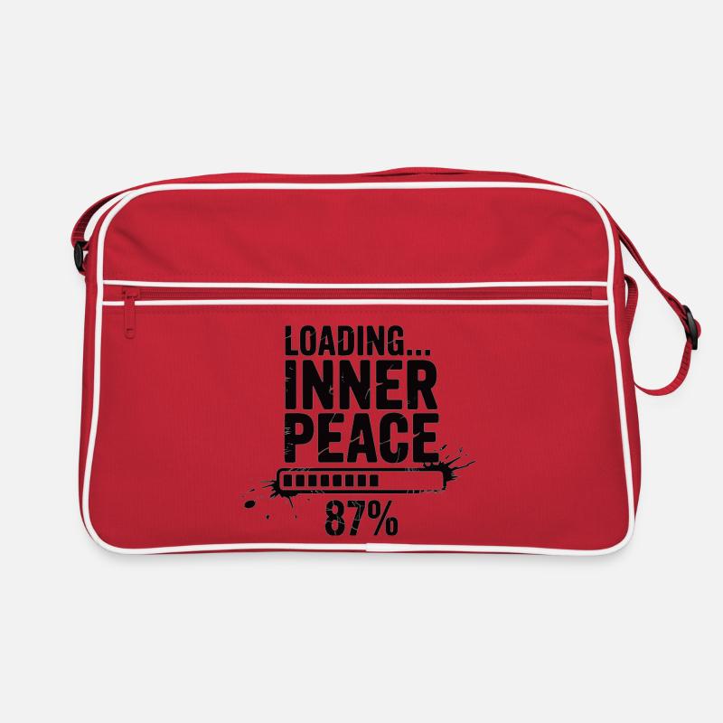 Loading Inner Peace - Sarkasmus Stress Shirt Retro Tasche