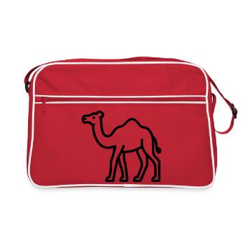 camel - Retro Bag - red/white - Front