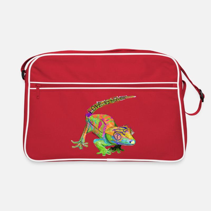 Liebe ist Liebe Chamäleon Retro Tasche
