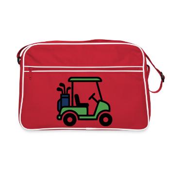 Voiturette de golf Voiture de golf Club de golf Hommes - Sac Retro - rouge/blanc - Devant