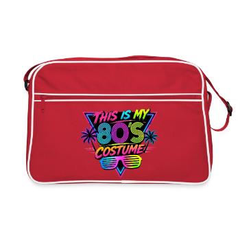 This Is My 80's Costume 80s - Retro Bag - red/white - Front