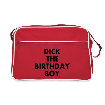 Dick the birthday boy - Retro Bag - red/white - Front