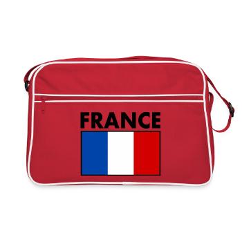 FRANCE FLAG - Retro Bag - red/white - Front