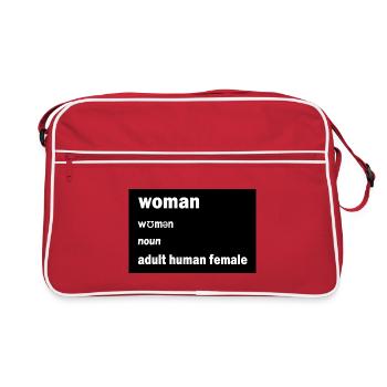 Adult Human Female - Sac Retro - rouge/blanc - Devant