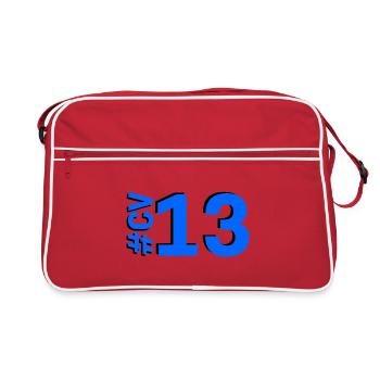 CV13-KARTON - Retro Tasche - Rot/Weiß - Vorne