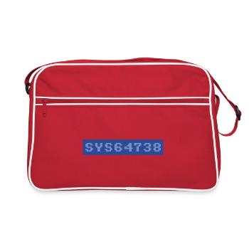64er: SYS64738 - Retro Tasche - Rot/Weiß - Vorne