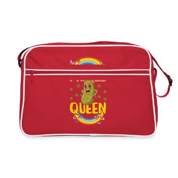 Chemise de légumes, Pickle Queen Drôle de légume - Sac Retro - rouge/blanc - Devant