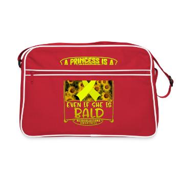 Neuroblastoma Awareness Shirt, Princess Is A - Retro Bag - red/white - Front