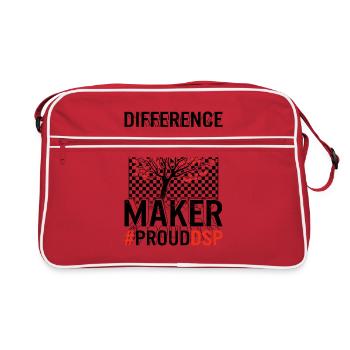 Chemise DSP, Créateur de différence Hashtag Proud DSP - Sac Retro - rouge/blanc - Devant