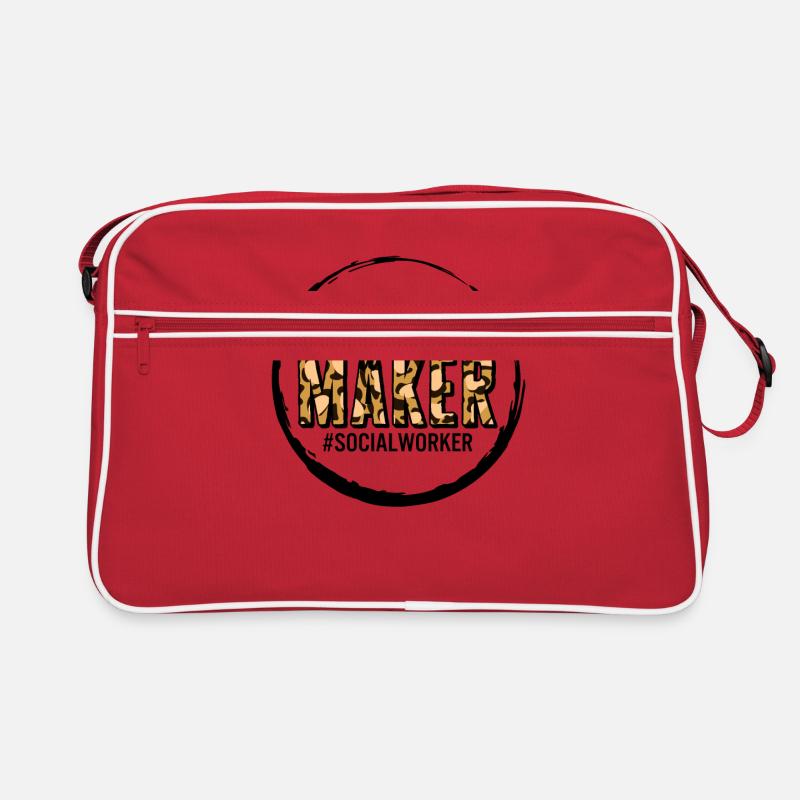 Chemise de travailleur social, faiseur de différence Léopard Sac Retro