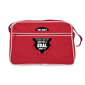 Chemise de travailleur social, tu ne peux pas me faire peur Je suis un - Sac Retro - rouge/blanc - Devant