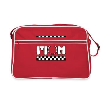Wedding Shirt, Maid Of Honor MOH Ring Design Tee, - Retro Bag - red/white - Front