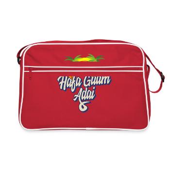 Chemise Guam, Hafa Guam Adai arc-en-ciel cocotiers - Sac Retro - rouge/blanc - Devant