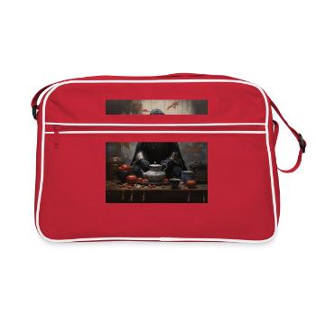 Art japonais Gravure sur bois japonaise Art Print thé - Sac Retro - rouge/blanc - Devant