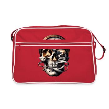 Wilderness Spirit Skull Shirt Gatlinburg Mountain - Retro Bag - red/white - Front