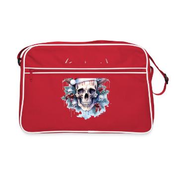 Frosty Celebration Skull Tee Christmas Magic - Retro Bag - red/white - Front