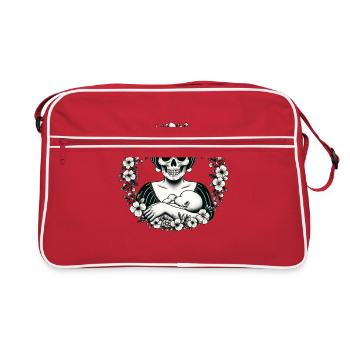 Nurturing Life Skull Tee Breastfeeding Awareness - Retro Bag - red/white - Front