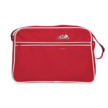 Équilibre des pouvoirs, symboles politiques et justice - Sac Retro - rouge/blanc - Devant