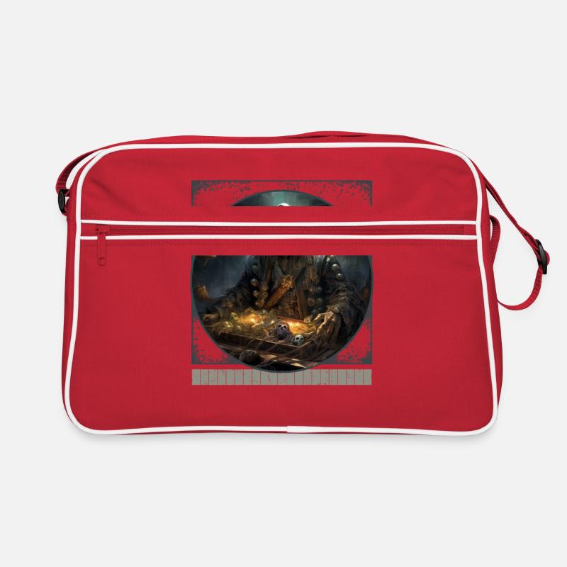 Cursed Pirate Skeleton Halloween T Shirt Retro Bag