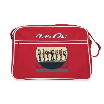 Let’s Ski Evolution Du Ski Ancestral Alpine - Sac Retro - rouge/blanc - Devant