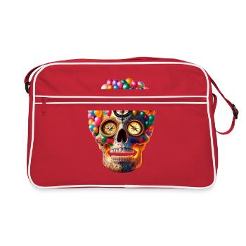 Fiesta Glow Skull T Shirt Albuquerque Ballon - Sac Retro - rouge/blanc - Devant