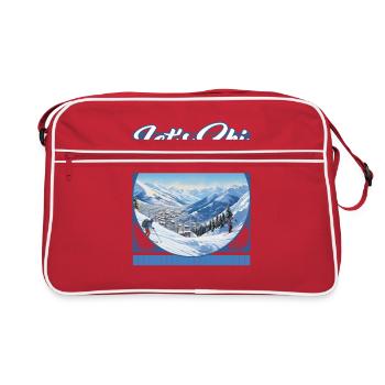 Let’s Ski Ski Resort Diptych Pristine Peak - Retro Bag - red/white - Front
